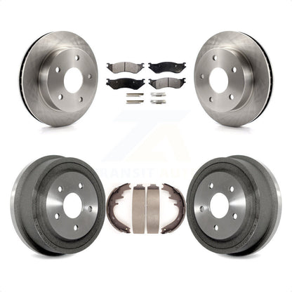 [Avant + Arrière] Kit de Disque et plaquette (céramique) de frein pour 2000-2001 Dodge Ram 1500 4WD K8T-103761 par Transit Auto