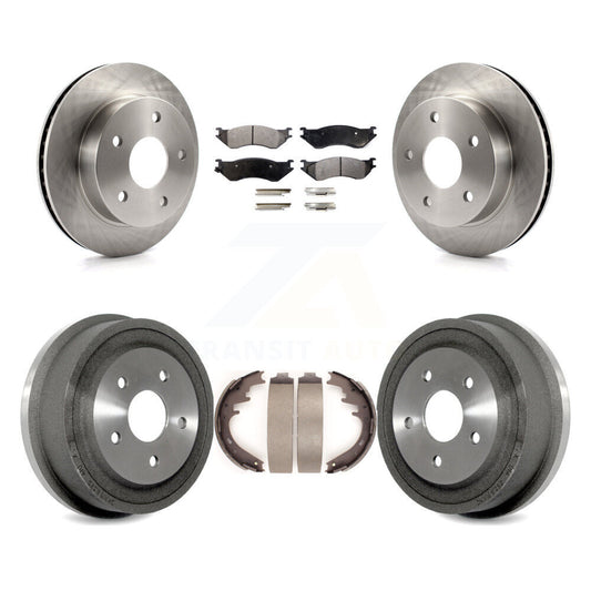 [Avant + Arrière] Kit de Disque et plaquette (céramique) de frein pour 2000-2001 Dodge Ram 1500 4WD K8T-103761