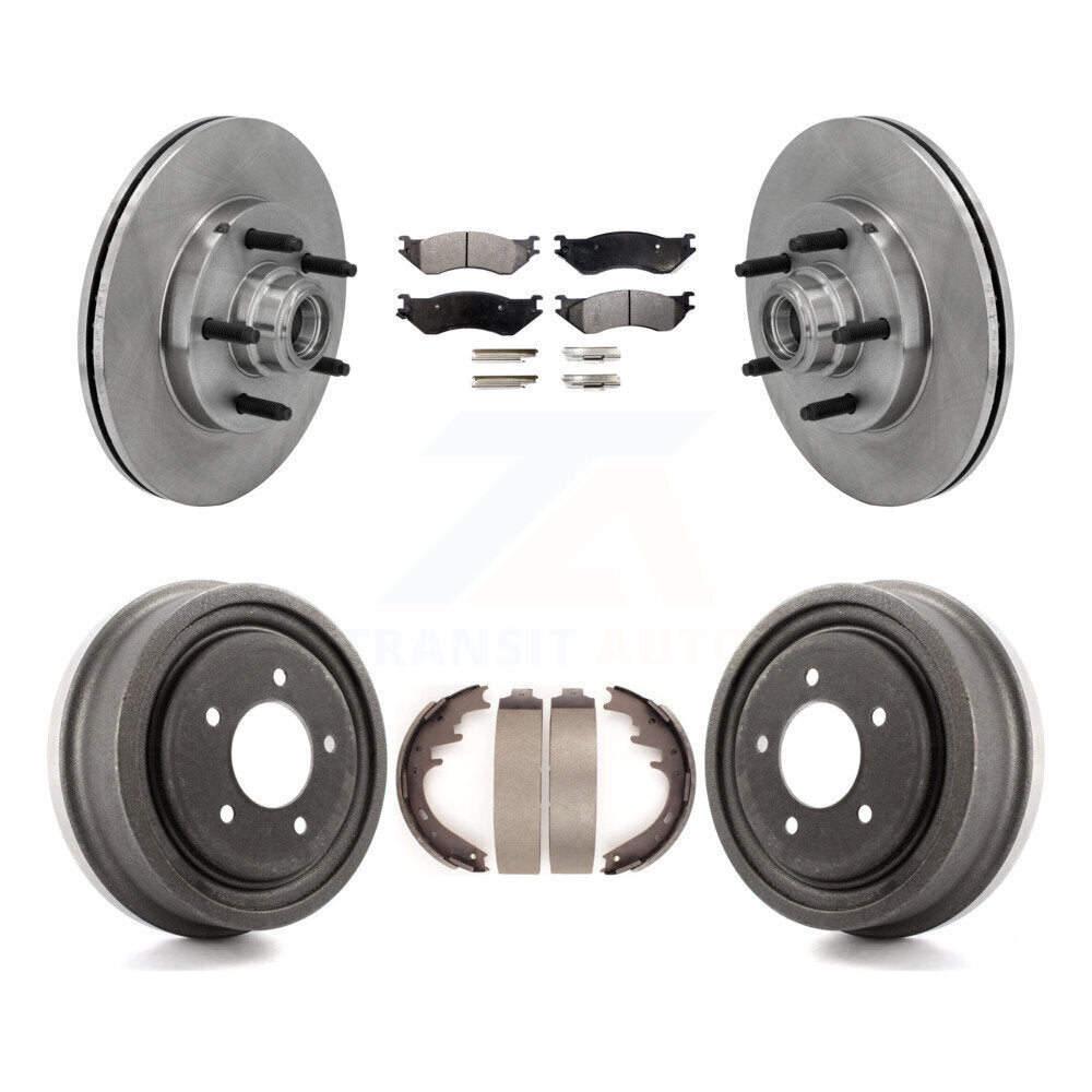 [Avant + Arrière] Kit de Disque et plaquette (céramique) de frein pour 1999 Ford F-150 RWD avec 5 Lug Wheels K8T-103764