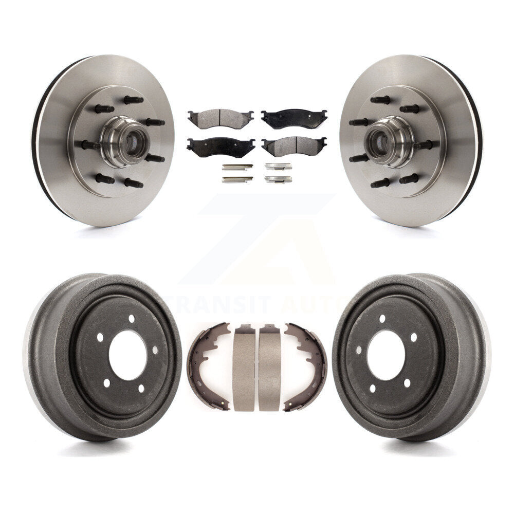 [Avant + Arrière] Kit de Disque et plaquette (céramique) de frein pour 1999 Ford F-150 RWD avec 7 Lug Wheels K8T-103765