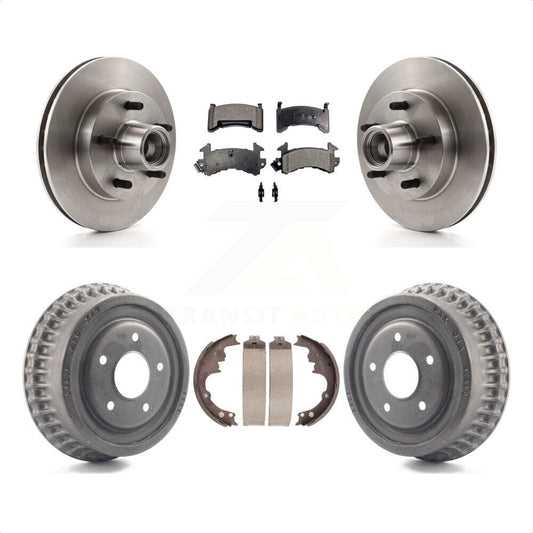 [Avant + Arrière] Kit de Disque et plaquette (céramique) de frein pour Chevrolet S10 Camaro Pontiac Monte Carlo GMC Firebird Blazer El Camino Buick Regal S15 Oldsmobile Cutlass Supreme Jimmy Sonoma K8T-103770 par Transit Auto
