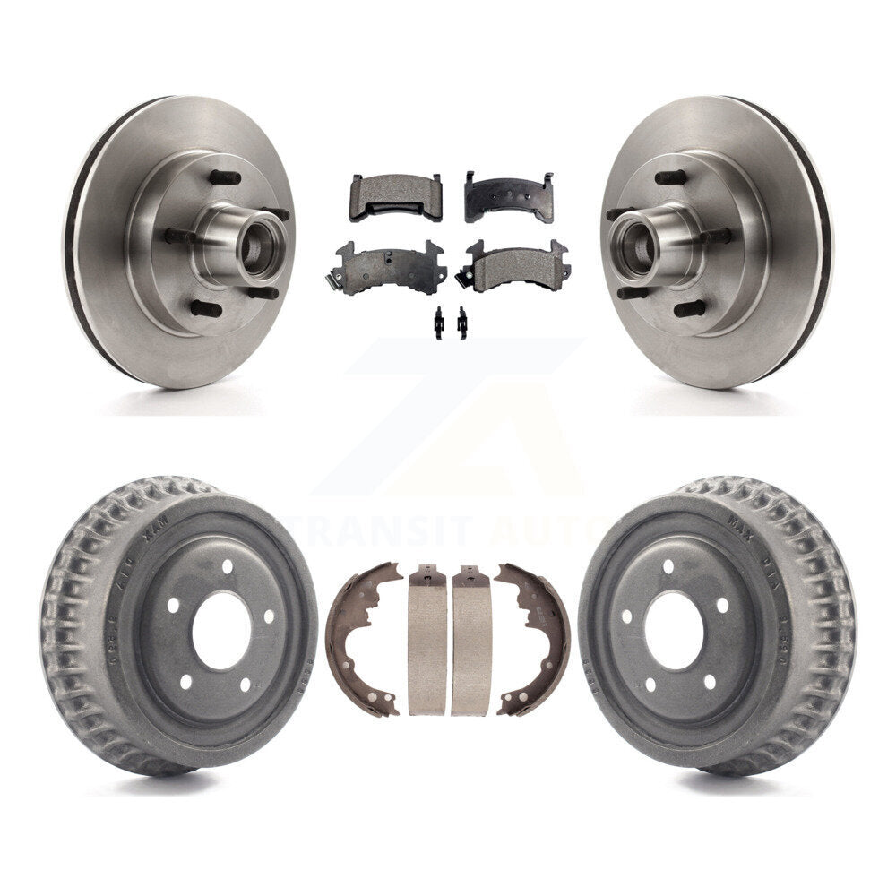 [Avant + Arrière] Kit de Disque et plaquette (céramique) de frein pour Chevrolet S10 Camaro Pontiac Monte Carlo GMC Firebird Blazer El Camino Buick Regal S15 Oldsmobile Cutlass Supreme Jimmy Sonoma K8T-103770