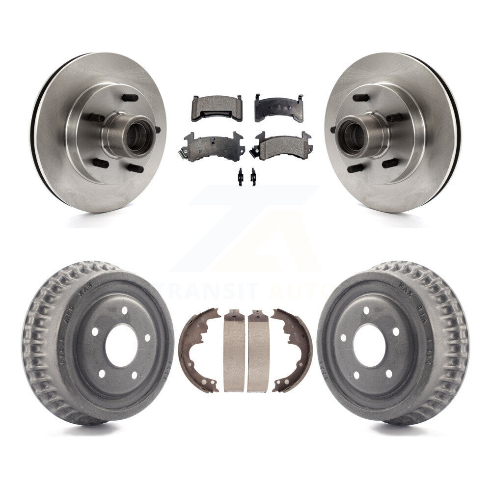 [Avant + Arrière] Kit de Disque et plaquette (céramique) de frein pour 1991 GMC Sonoma Chevrolet S10 Blazer S15 Jimmy avec ABS Tone Ring RWD K8T-103771
