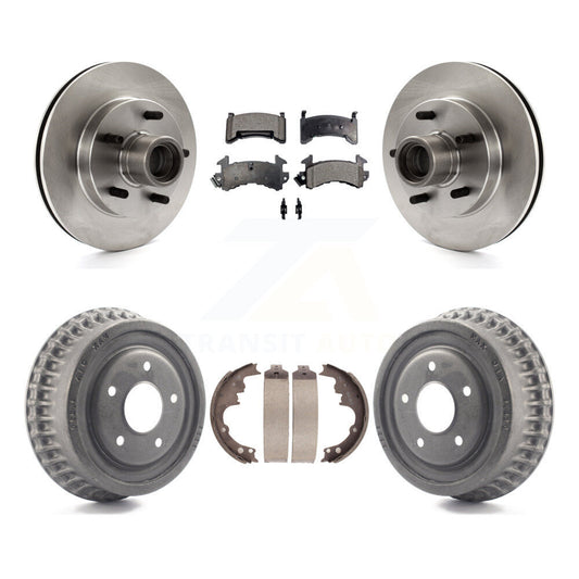 [Avant + Arrière] Kit de Disque et plaquette (céramique) de frein pour 1991 GMC Sonoma Chevrolet S10 Blazer S15 Jimmy avec ABS Tone Ring RWD K8T-103771