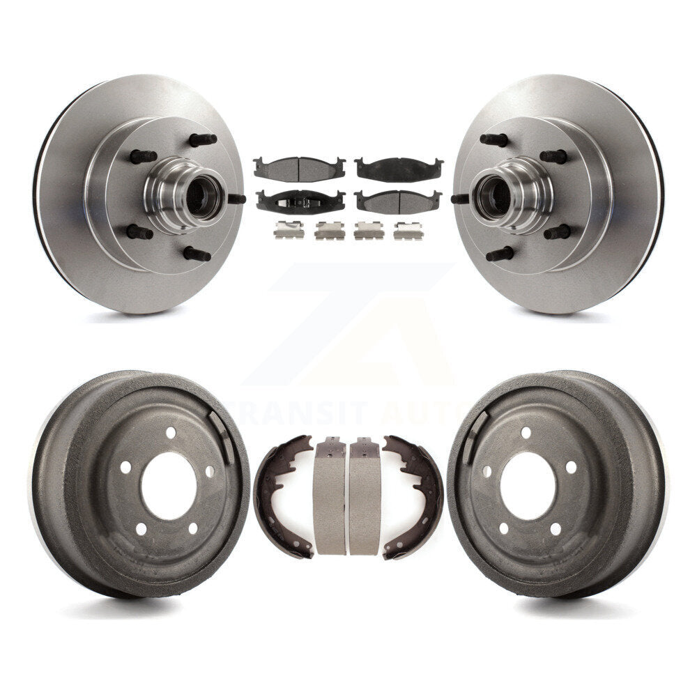 [Avant + Arrière] Kit de Disque et plaquette (céramique) de frein pour Ford F-150 E-150 Econoline K8T-103772