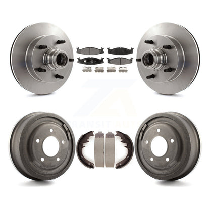 [Avant + Arrière] Kit de Disque et plaquette (céramique) de frein pour Ford F-150 E-150 Econoline K8T-103772