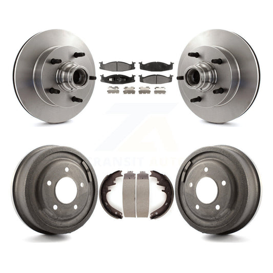 [Avant + Arrière] Kit de Disque et plaquette (céramique) de frein pour Ford F-150 E-150 Econoline K8T-103772