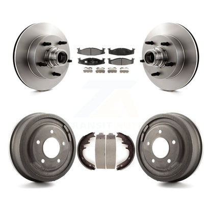 [Avant + Arrière] Kit de Disque et plaquette (céramique) de frein pour Ford E-150 Econoline Club Wagon K8T-103773