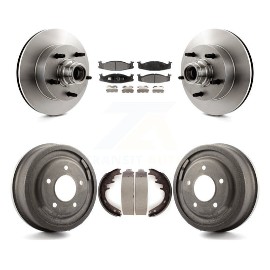 [Avant + Arrière] Kit de Disque et plaquette (céramique) de frein pour Ford E-150 Econoline Club Wagon K8T-103773