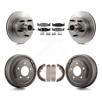 [Avant + Arrière] Kit de Disque et plaquette (céramique) de frein pour 1997-1999 Ford E-150 Econoline Club Wagon K8T-103774