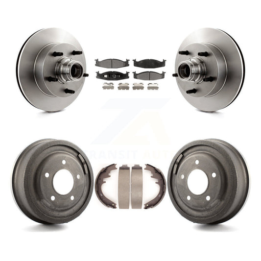 [Avant + Arrière] Kit de Disque et plaquette (céramique) de frein pour 1997-1999 Ford E-150 Econoline Club Wagon K8T-103774