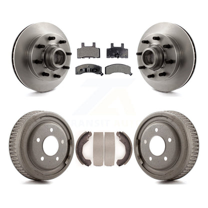 [Avant + Arrière] Kit de Disque et plaquette (céramique) de frein pour 1995-1997 GMC Yukon RWD avec DIESEL engine avec 10" Diameter K8T-103780
