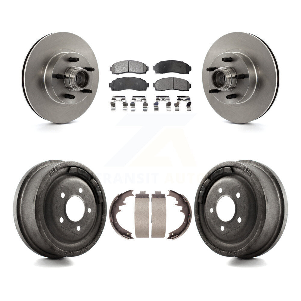 [Avant + Arrière] Kit de Disque et plaquette (céramique) de frein pour 2006-2009 Ford Ranger RWD avec 10" Diameter K8T-103783