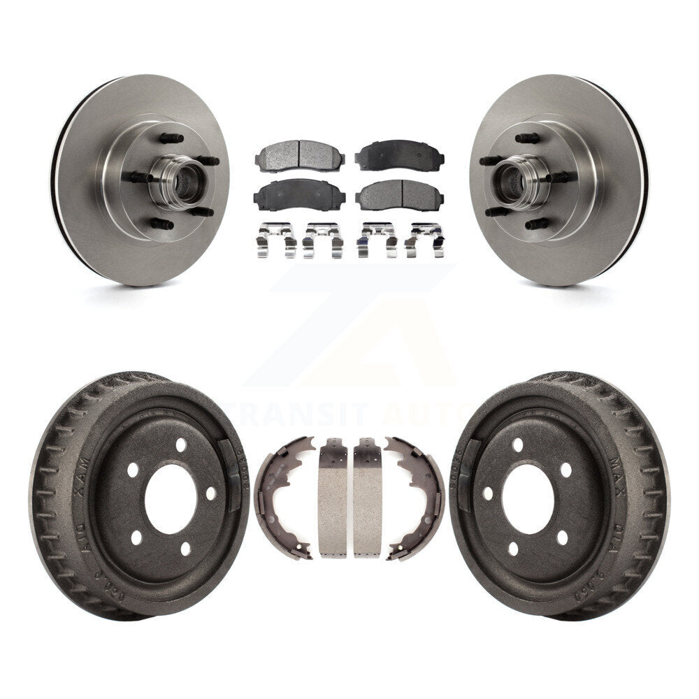 [Avant + Arrière] Kit de Disque et plaquette (céramique) de frein pour 2006-2009 Ford Ranger RWD avec 9" Diameter K8T-103784
