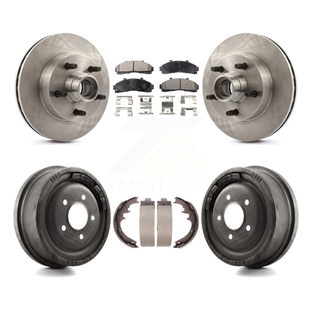 [Avant + Arrière] Kit de Disque et plaquette (céramique) de frein pour 1998-1999 Mazda B4000 RWD avec 4-Wheel ABS avec 10" Diameter K8T-103786