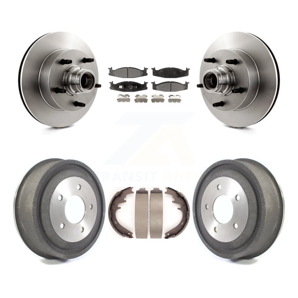 [Avant + Arrière] Kit de Disque et plaquette (céramique) de frein pour Ford E-150 Econoline Club Wagon K8T-103792