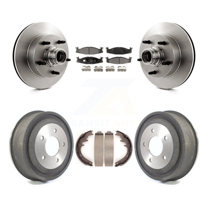 [Avant + Arrière] Kit de Disque et plaquette (céramique) de frein pour Ford E-150 Econoline Club Wagon K8T-103792