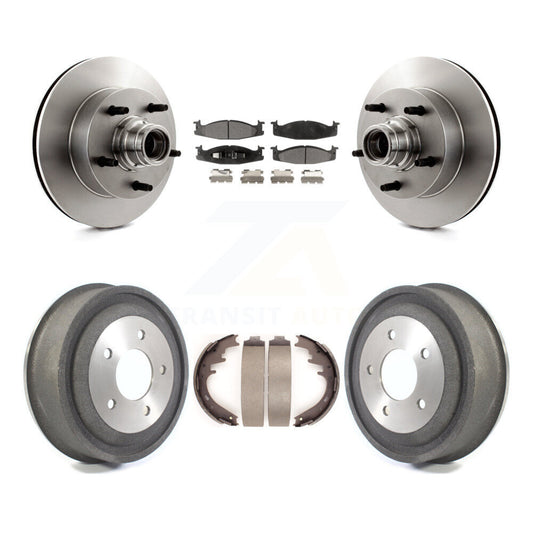[Avant + Arrière] Kit de Disque et plaquette (céramique) de frein pour Ford E-150 Econoline Club Wagon K8T-103792