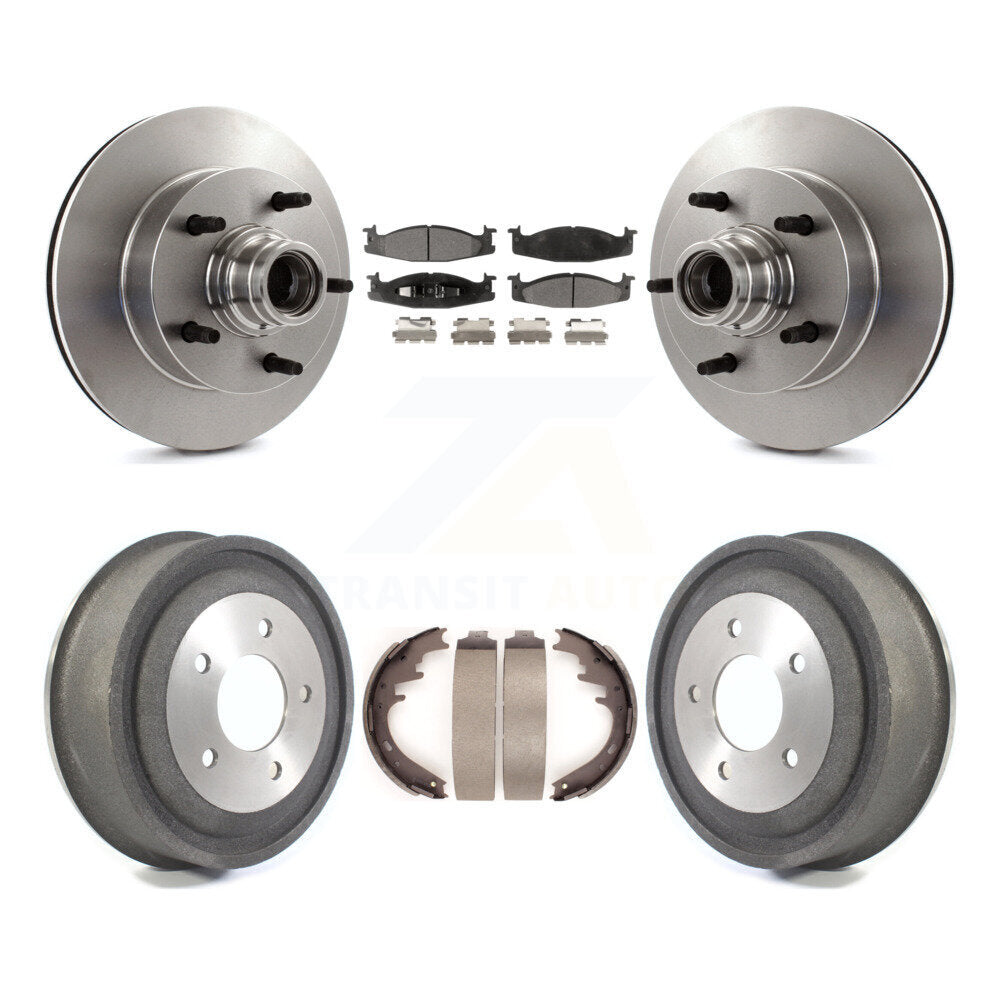 [Avant + Arrière] Kit de Disque et plaquette (céramique) de frein pour 2000-2001 Ford E-150 Econoline 2-Wheel ABS K8T-103793