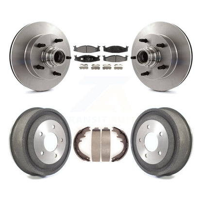 [Avant + Arrière] Kit de Disque et plaquette (céramique) de frein pour 2000-2001 Ford E-150 Econoline 2-Wheel ABS K8T-103793
