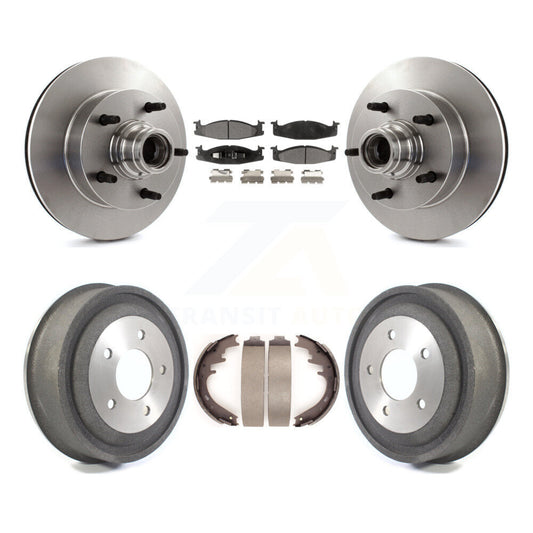 [Avant + Arrière] Kit de Disque et plaquette (céramique) de frein pour 2000-2001 Ford E-150 Econoline 2-Wheel ABS K8T-103793