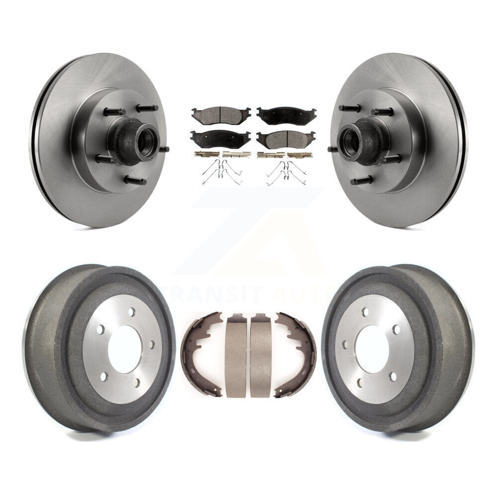 [Avant + Arrière] Kit de Disque et plaquette (céramique) de frein pour Ford E-150 Club Wagon K8T-103794