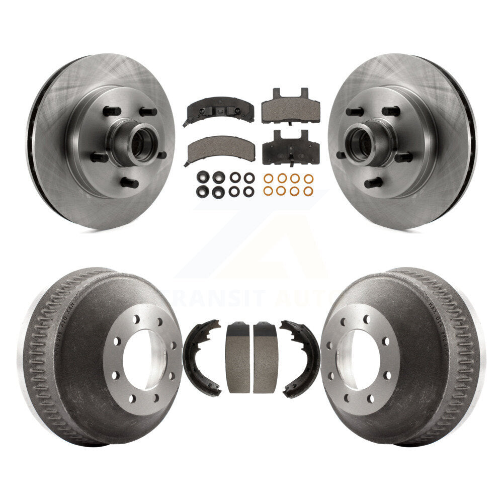 [Avant + Arrière] Kit de Disque et plaquette (céramique) de frein pour 1998-1999 C1500 Suburban Chevrolet GMC avec 13" Diameter GAS engine K8T-103797