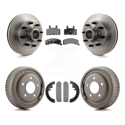 [Avant + Arrière] Kit de Disque et plaquette (céramique) de frein pour 1998-1999 Chevrolet C1500 Suburban DIESEL engine avec 10" Diameter K8T-103798
