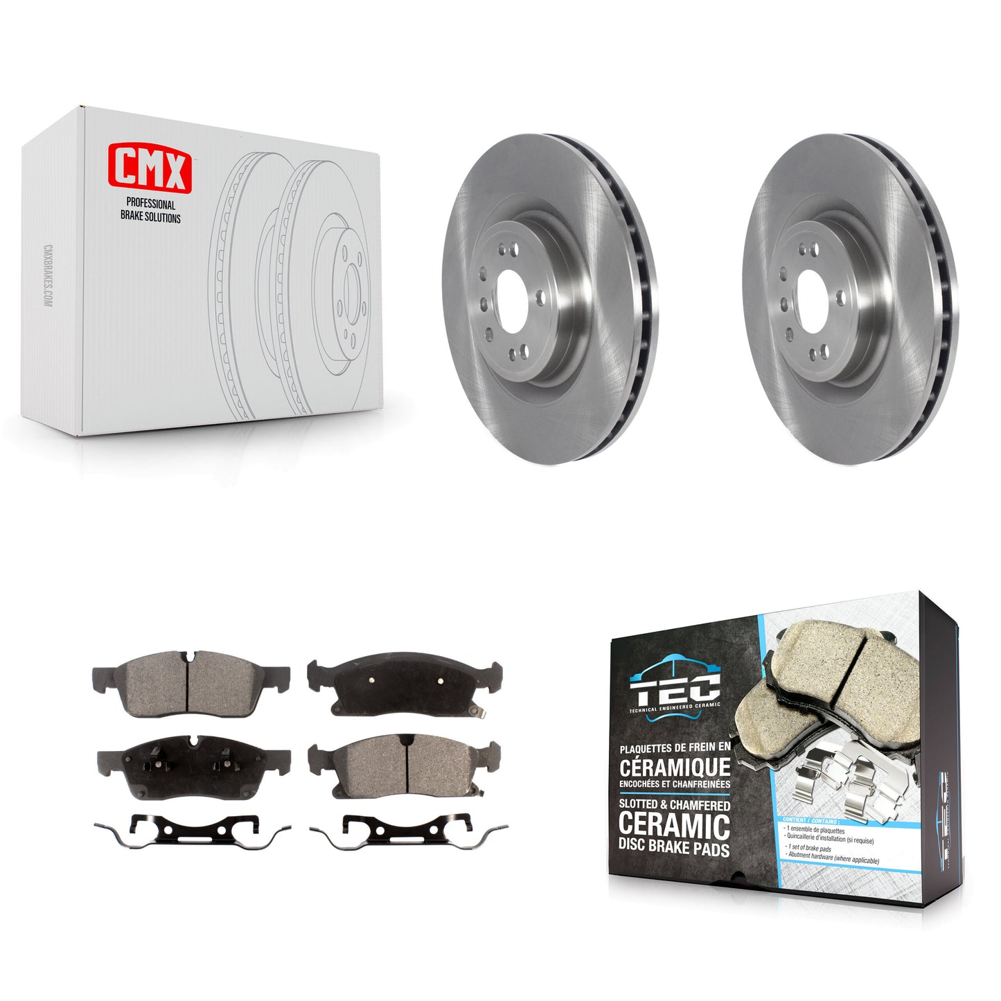 [Avant] Kit de Disque et plaquette (céramique) de frein pour Mercedes-Benz GLS450 GL450 GL350 ML400 GLE400 K8T-103834
