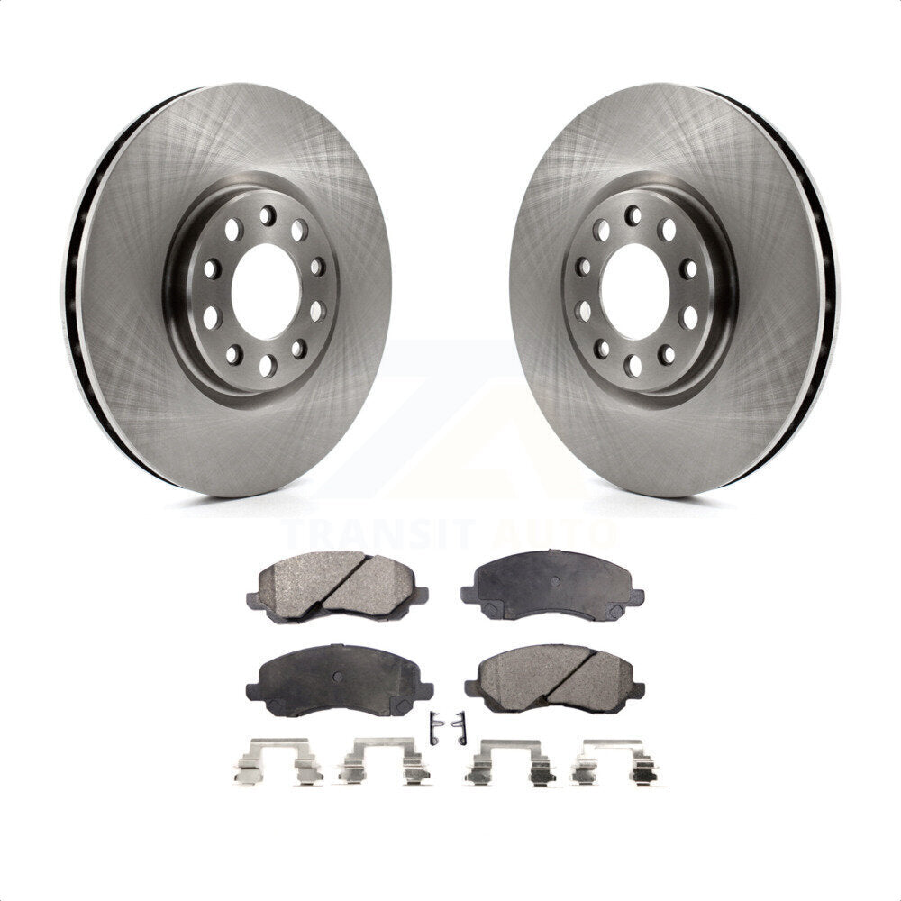 [Avant] Kit de Disque et plaquette (céramique) de frein pour 2017 Jeep Compass avec 305mm Diameter Rotor K8T-103840 par Transit Auto