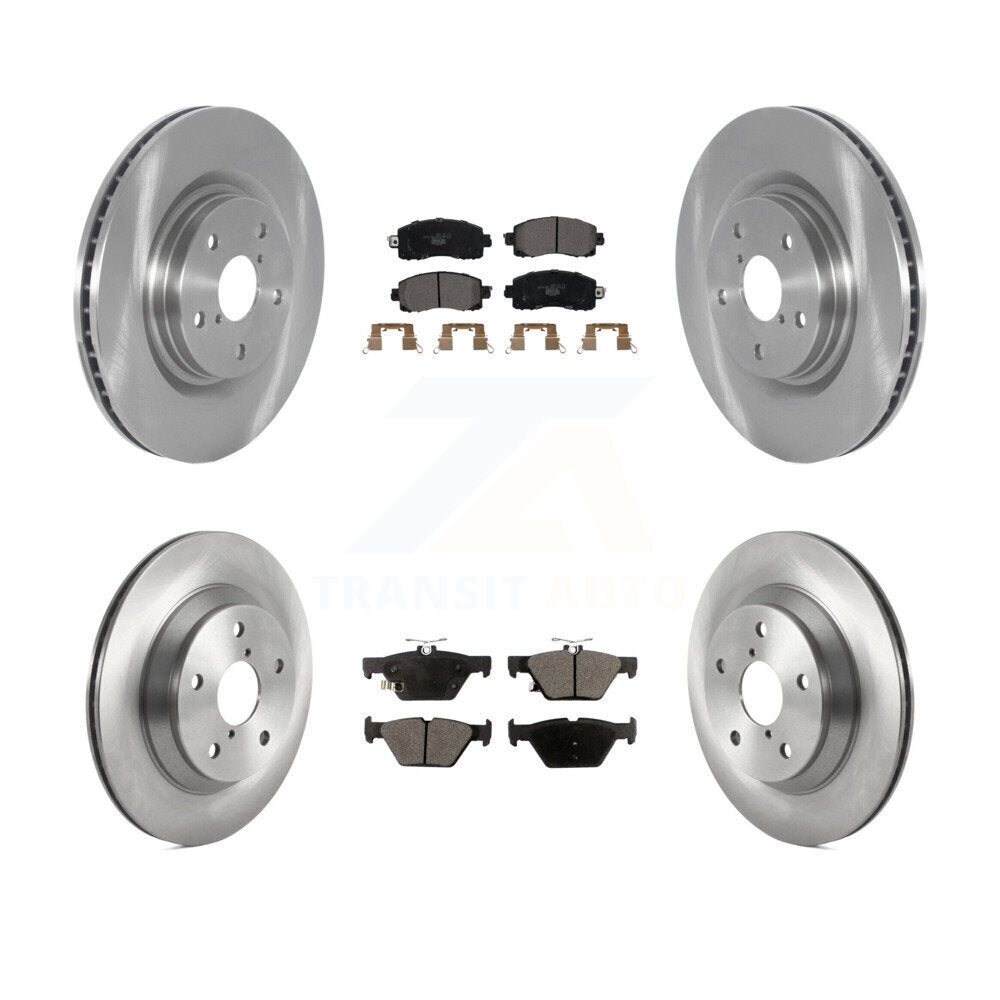 [Avant + Arrière] Kit de Disque et plaquette (céramique) de frein pour 2019-2021 Subaru Forester avec 316mm Diameter Rotor K8T-103852