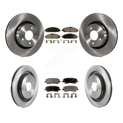 [Avant + Arrière] Kit de Disque et plaquette (céramique) de frein pour 2015 Ford Mustang EcoBoost Premium sans Performance Package K8T-103857 par Transit Auto