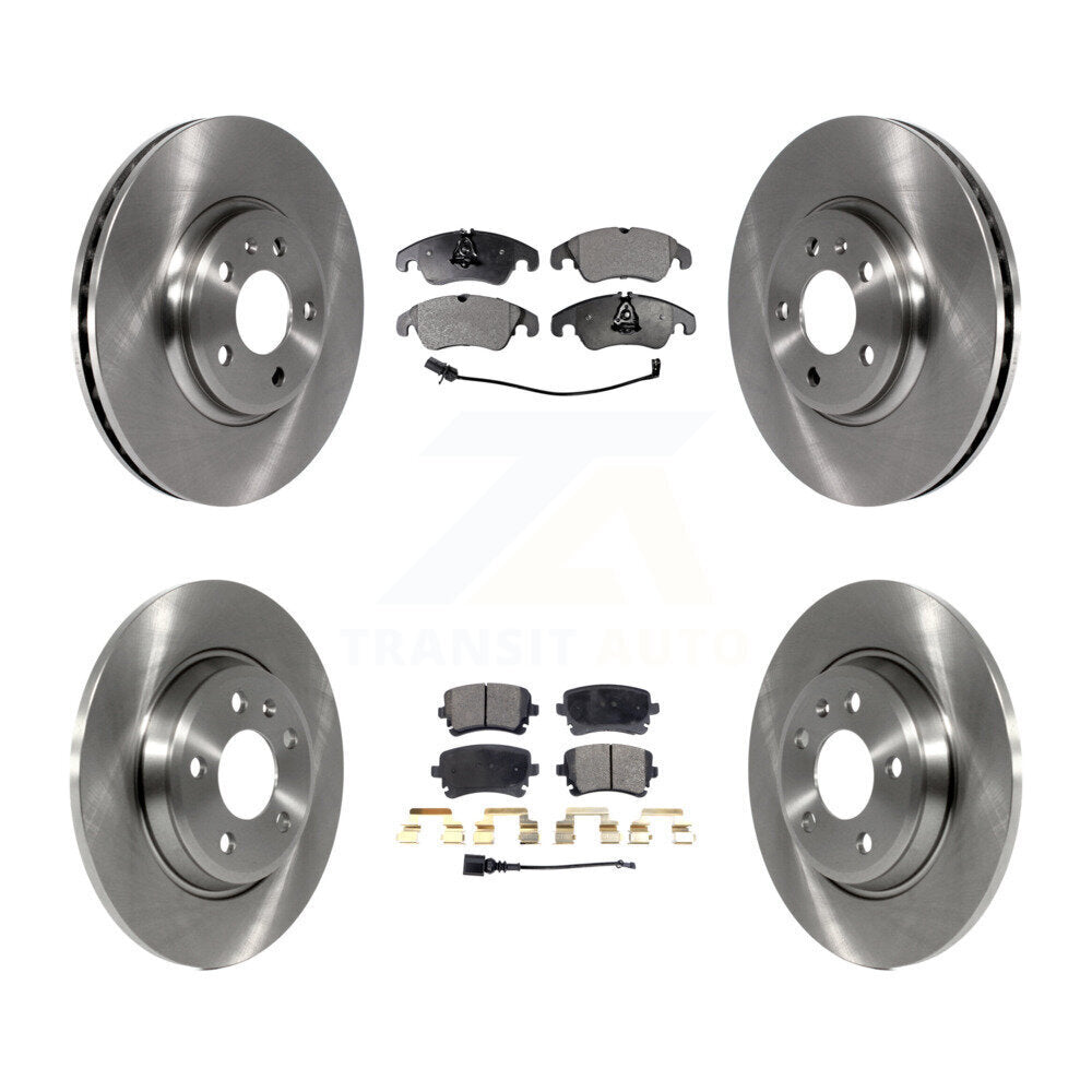 [Avant + Arrière] Kit de Disque et plaquette (céramique) de frein pour 2013 Audi A4 allroad K8T-103871
