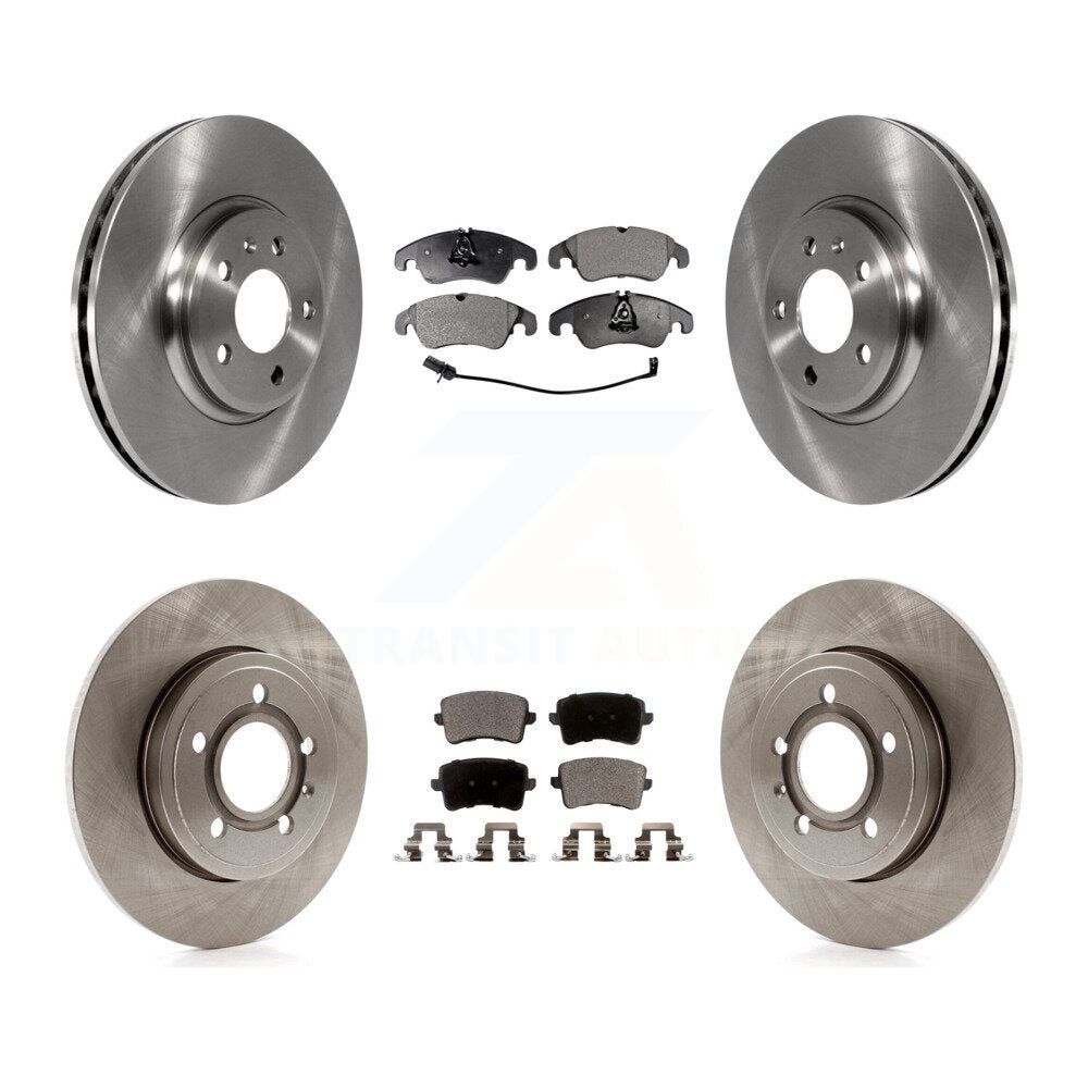 [Avant + Arrière] Kit de Disque et plaquette (céramique) de frein pour 2009 Audi A4 Quattro Sedan Wagon avec 288mm Diameter Rotor K8T-103872