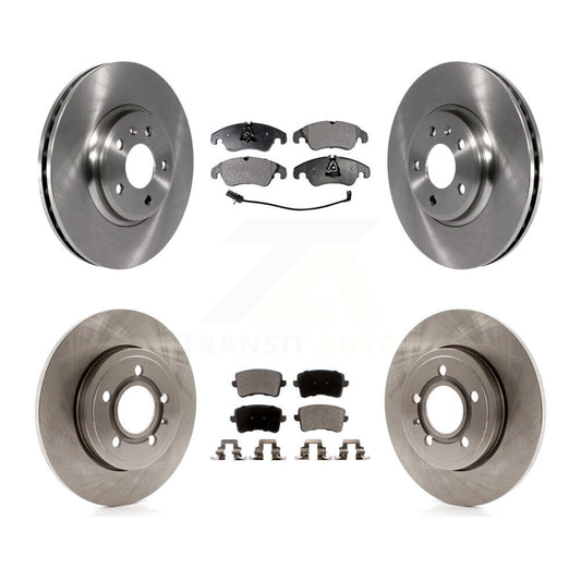 [Avant + Arrière] Kit de Disque et plaquette (céramique) de frein pour 2009 Audi A4 Quattro Sedan Wagon avec 288mm Diameter Rotor K8T-103872