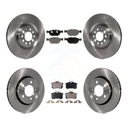 [Avant + Arrière] Kit de Disque et plaquette (céramique) de frein pour 2006 Audi TT Quattro 3.2L avec 256mm Diameter Rotor K8T-103875