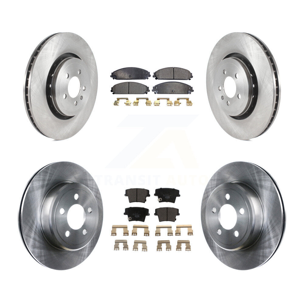[Avant + Arrière] Kit de Disque et plaquette (céramique) de frein pour Dodge Charger avec 355mm Diameter Rotor K8T-103884