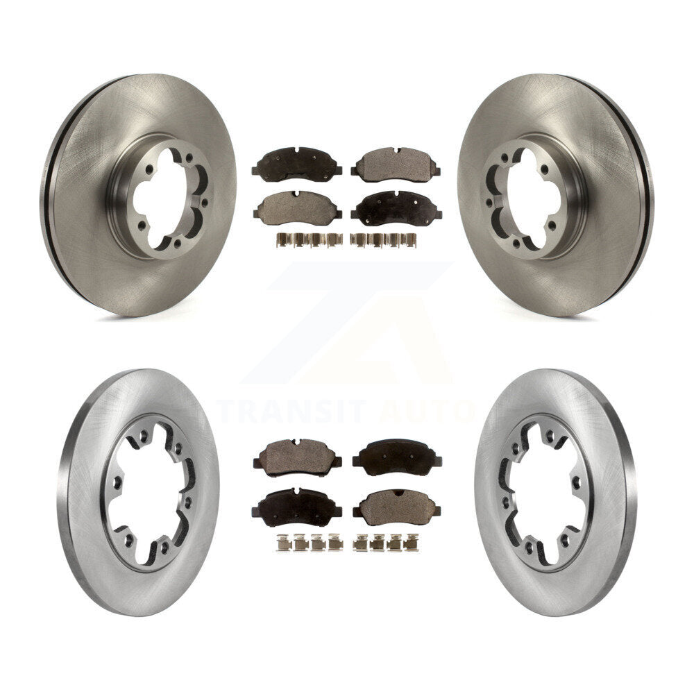 [Avant + Arrière] Kit de Disque et plaquette (céramique) de frein pour 2015-2019 Ford Transit-350 HD avec 6 Lug Wheels K8T-103890