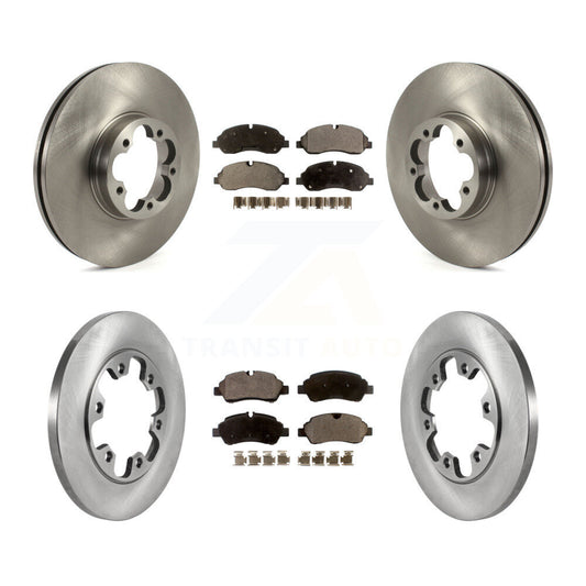 [Avant + Arrière] Kit de Disque et plaquette (céramique) de frein pour 2015-2019 Ford Transit-350 HD avec 6 Lug Wheels K8T-103890