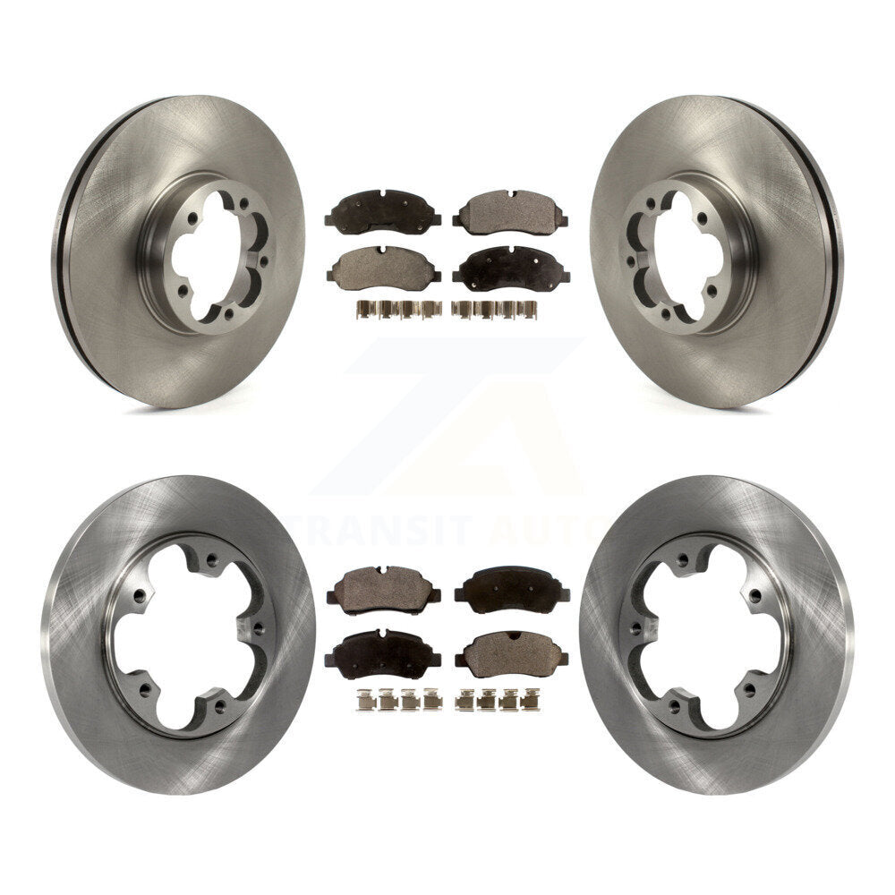 [Avant + Arrière] Kit de Disque et plaquette (céramique) de frein pour 2016 Ford Transit-350 HD avec 5 Lug Wheels K8T-103891