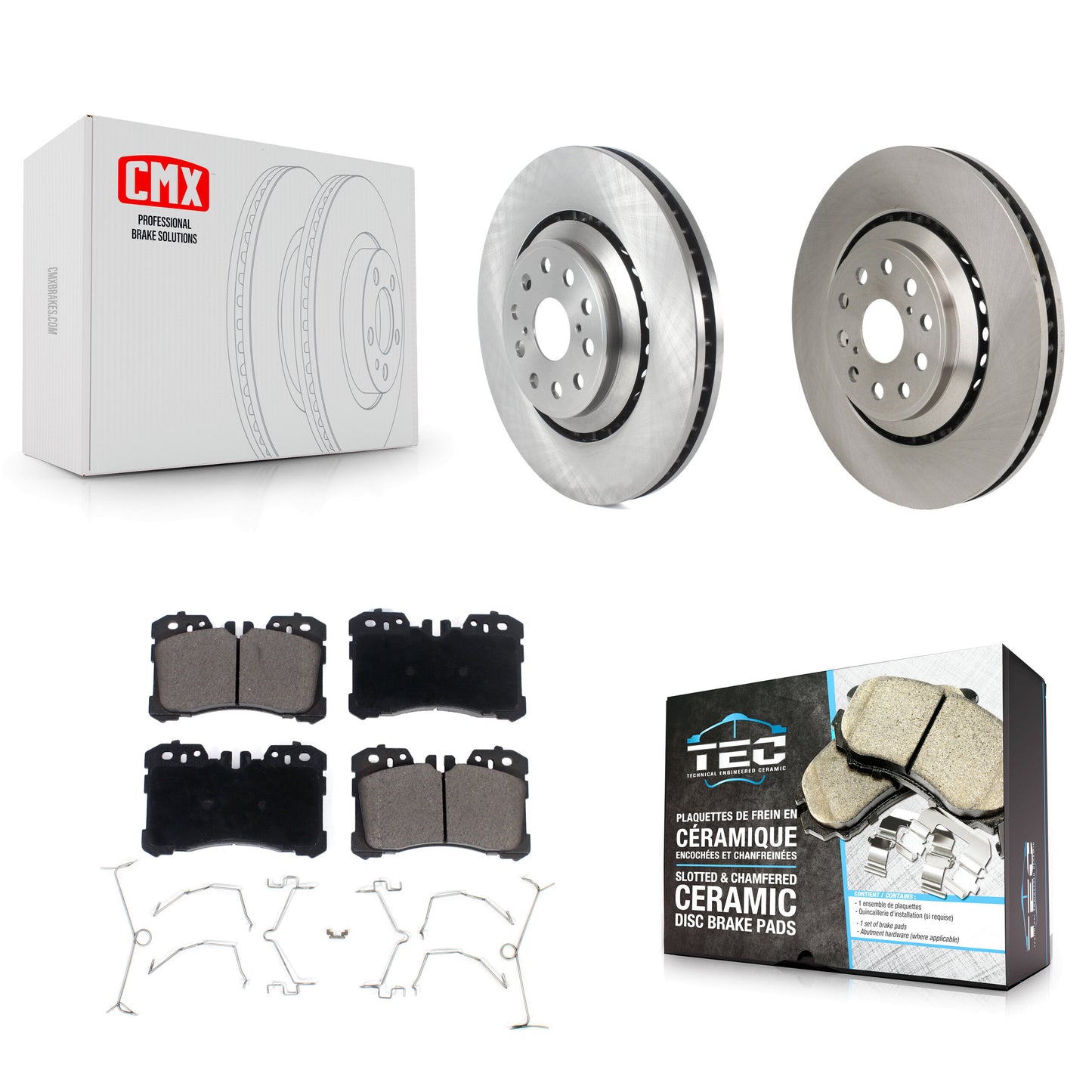 [Avant] Kit de Disque et plaquette (céramique) de frein pour Lexus LS460 LS500 LS600h LS500h K8T-103896