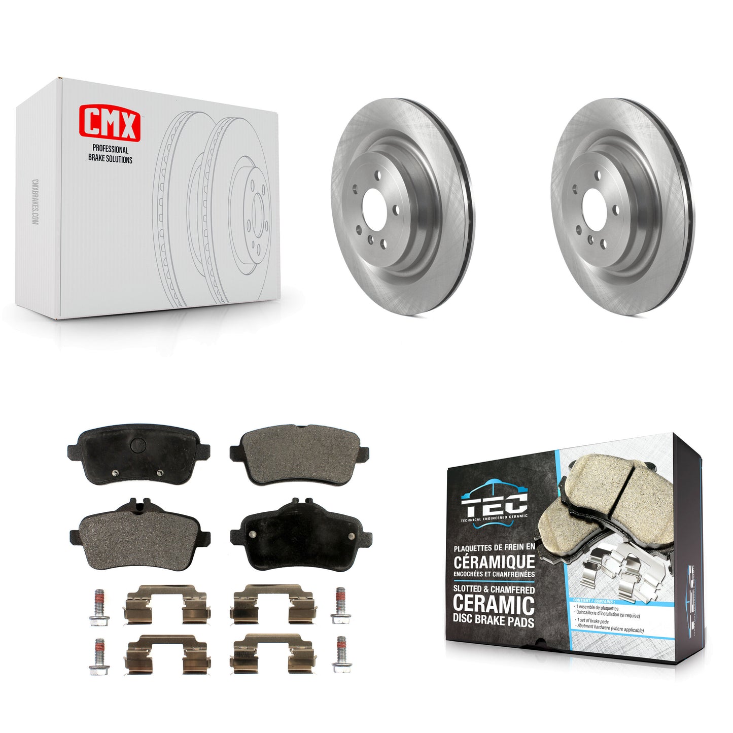 [Arrière] Kit de Disque et plaquette (céramique) de frein pour Mercedes-Benz GLS450 GL450 GLS550 GL350 GL550 ML400 ML250 ML63 AMG GLS350d K8T-103912
