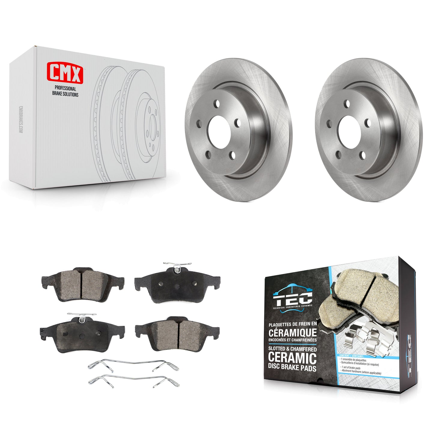 [Arrière] Kit de Disque et plaquette (céramique) de frein pour Ford Connect K8T-103914