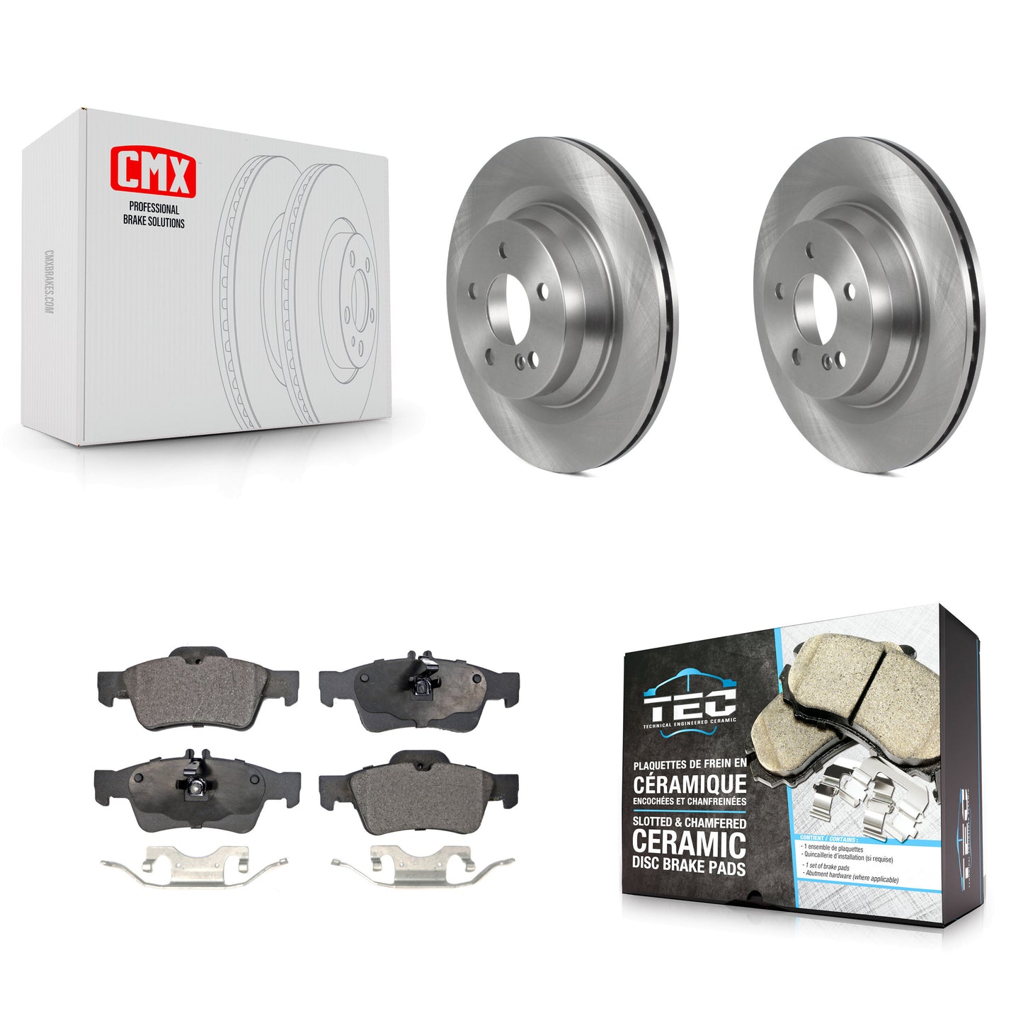 [Arrière] Kit de Disque et plaquette (céramique) de frein pour Mercedes-Benz CLS550 E550 K8T-103915