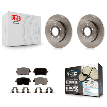 [Arrière] Kit de Disque et plaquette (céramique) de frein pour 2009 Audi A4 Quattro Sedan Wagon avec 288mm Diameter Rotor K8T-103918
