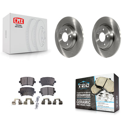 [Arrière] Kit de Disque et plaquette (céramique) de frein pour 2009 Audi A4 Quattro Convertible avec 300mm Diameter Rotor K8T-103919