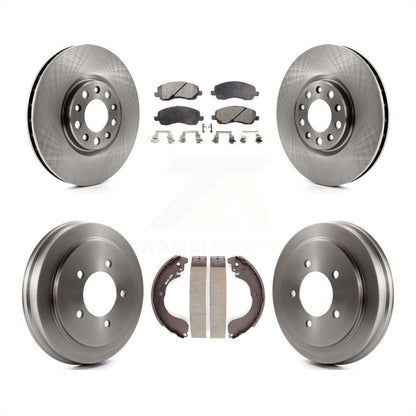 [Avant + Arrière] Kit de Disque et plaquette (céramique) de frein pour 2017 Jeep Compass avec 305mm Diameter Rotor K8T-103931 par Transit Auto