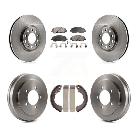 [Avant + Arrière] Kit de Disque et plaquette (céramique) de frein pour 2017 Jeep Compass avec 305mm Diameter Rotor K8T-103931 par Transit Auto