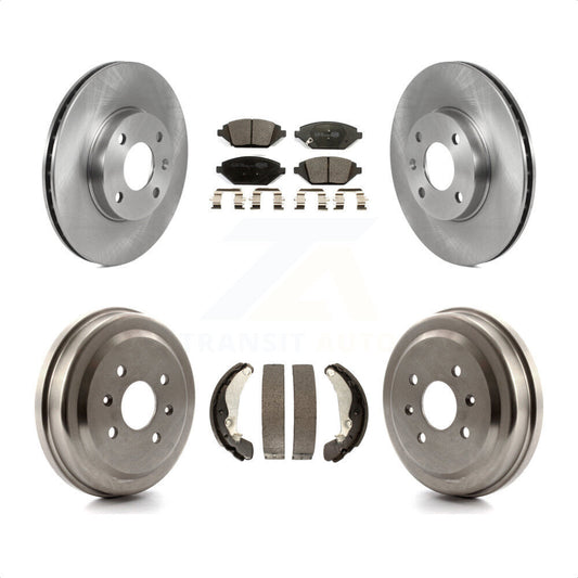 [Avant + Arrière] Kit de Disque et plaquette (céramique) de frein pour 2016-2021 Chevrolet Spark K8T-103933 par Transit Auto