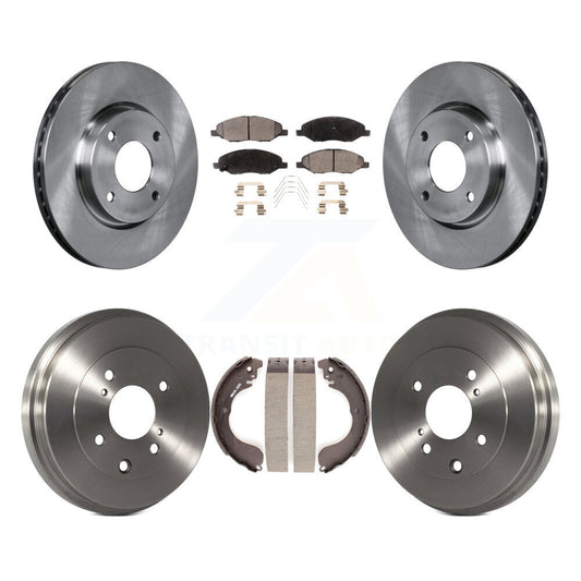 [Avant + Arrière] Kit de Disque et plaquette (céramique) de frein pour 2008 Nissan Versa 4-Wheel ABS K8T-103934